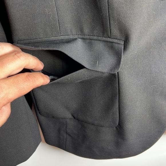 NWT New York & Company Black Relaxed Tailored Boyfriend Blazer - Picture 5 of 9